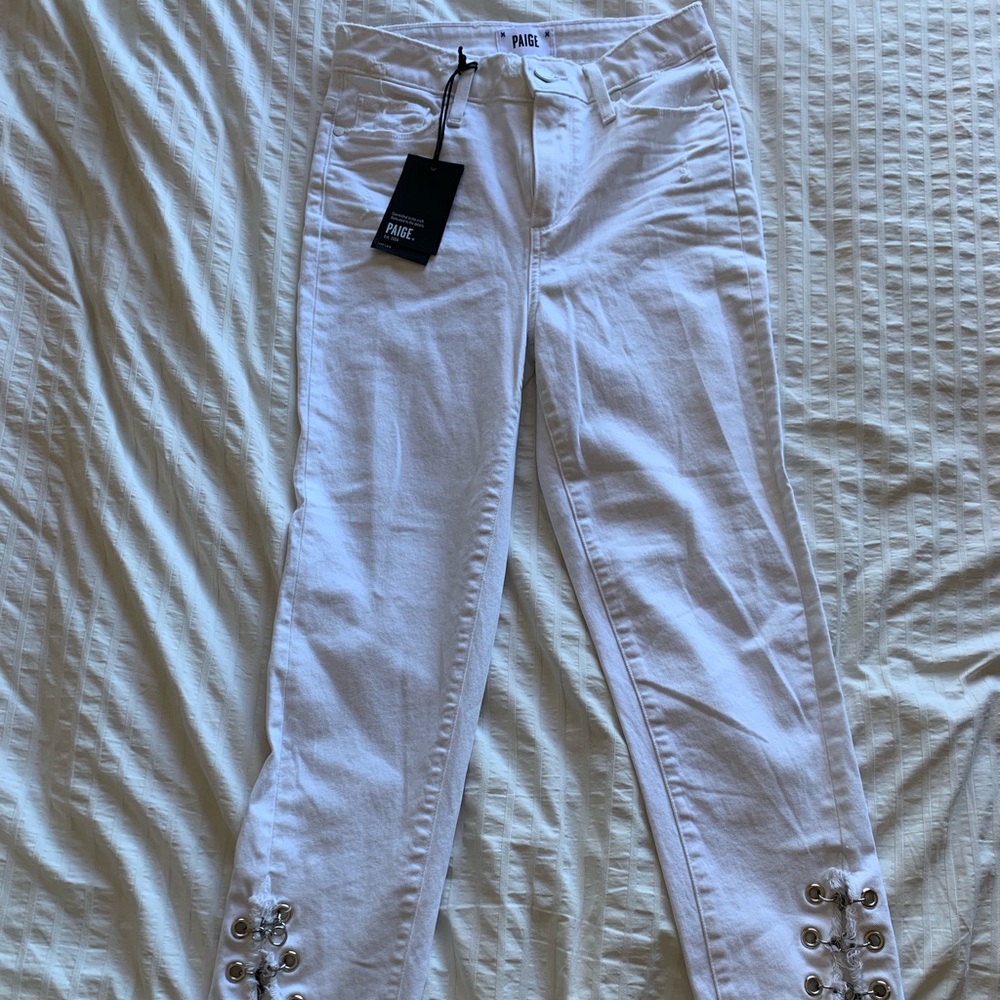 PAIGE white skinny jeans (brand new!)